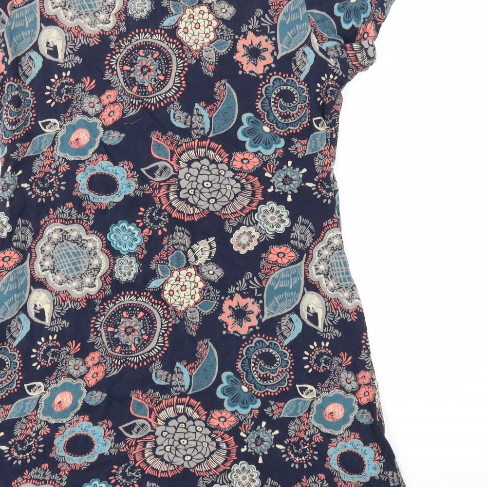 Debenhams Womens Multicoloured Geometric  Basic T-Shirt Size 14
