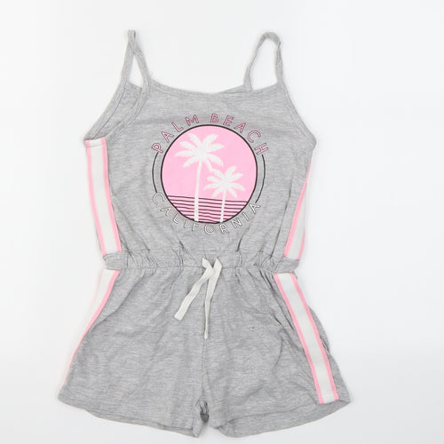 PEP&CO  Girls Grey   Jumpsuit One-Piece Size 5-6 Years