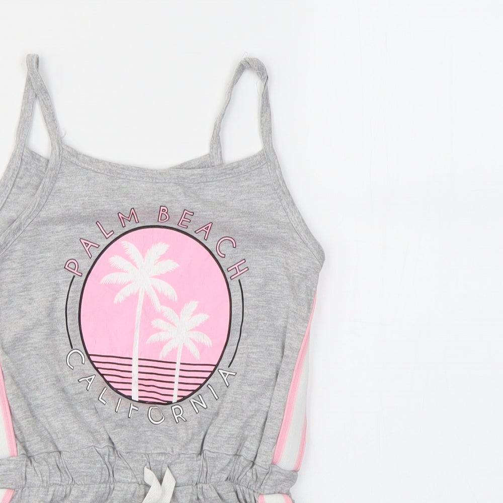 PEP&CO  Girls Grey   Jumpsuit One-Piece Size 5-6 Years