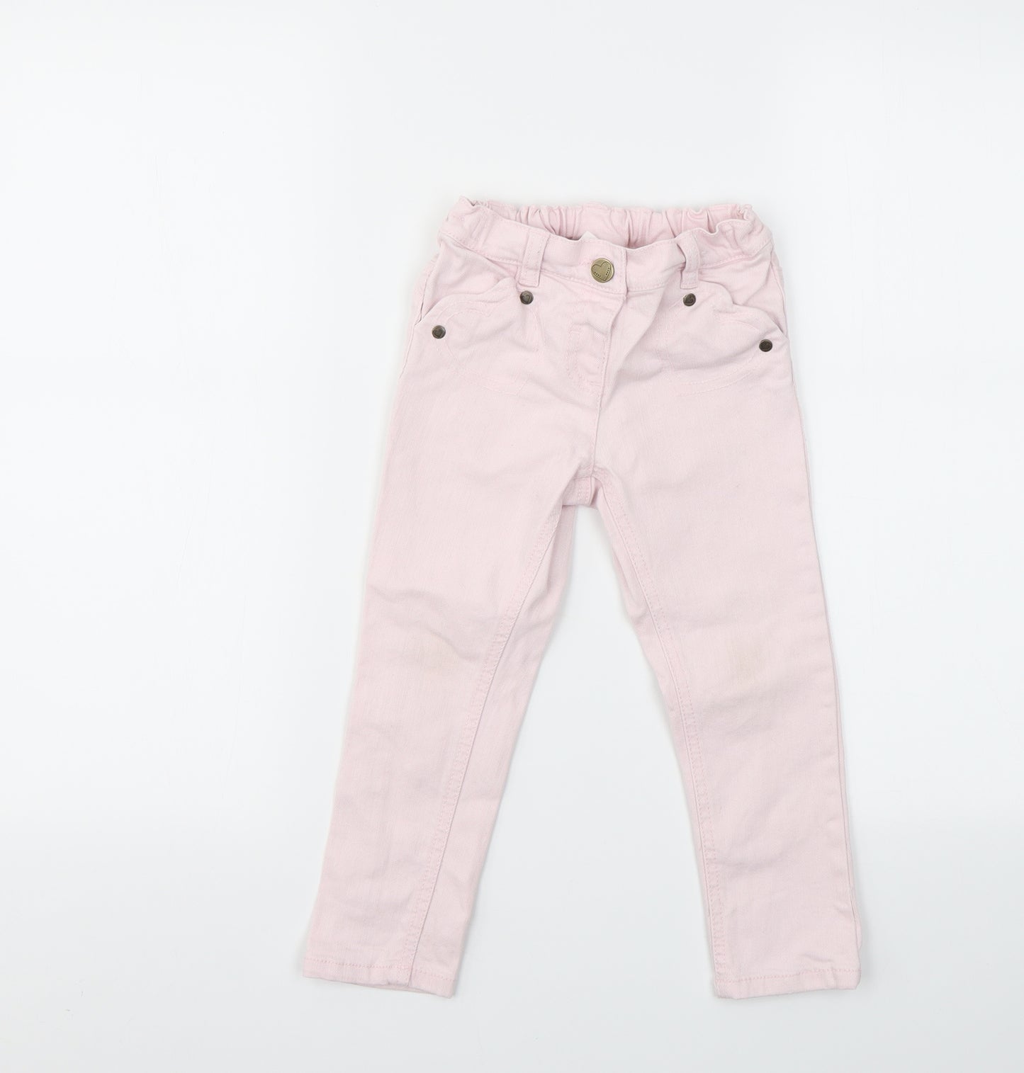 NEXT Girls Pink   Straight Jeans Size 3-4 Years