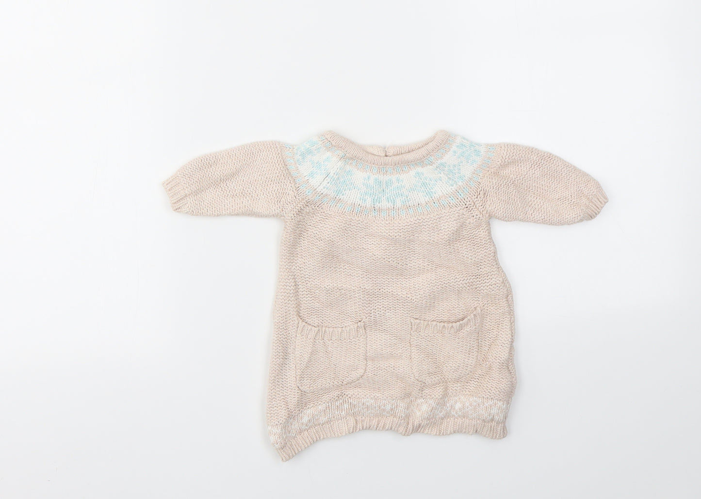 EARLY DAYS  Girls Pink Geometric  Pullover Jumper Size 0-3 Months