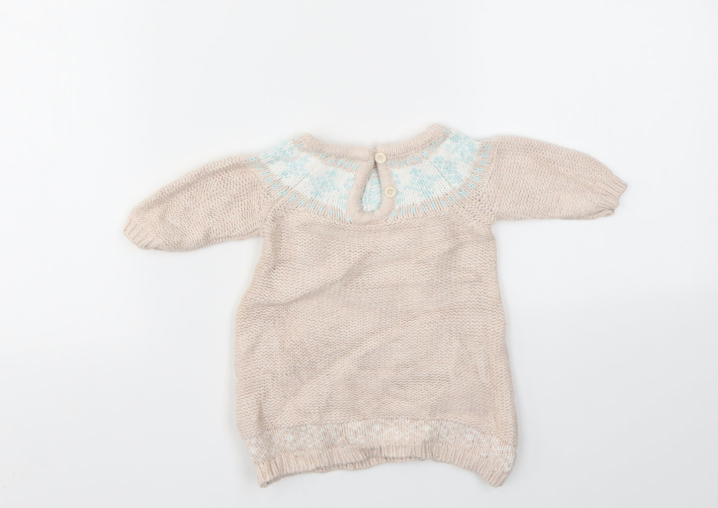 EARLY DAYS  Girls Pink Geometric  Pullover Jumper Size 0-3 Months