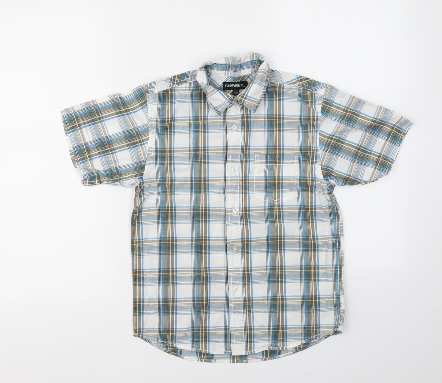 PRIMARK  Boys Multicoloured Check  Basic Button-Up Size 9-10 Years