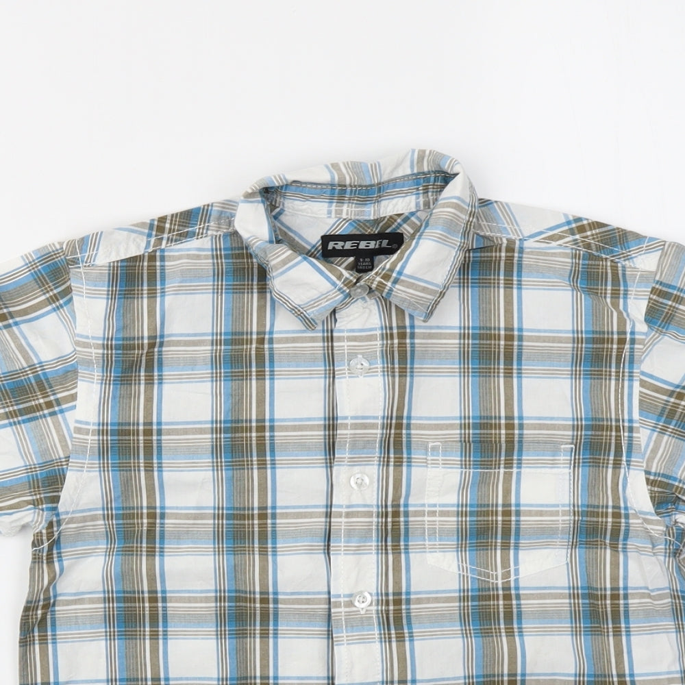 PRIMARK  Boys Multicoloured Check  Basic Button-Up Size 9-10 Years