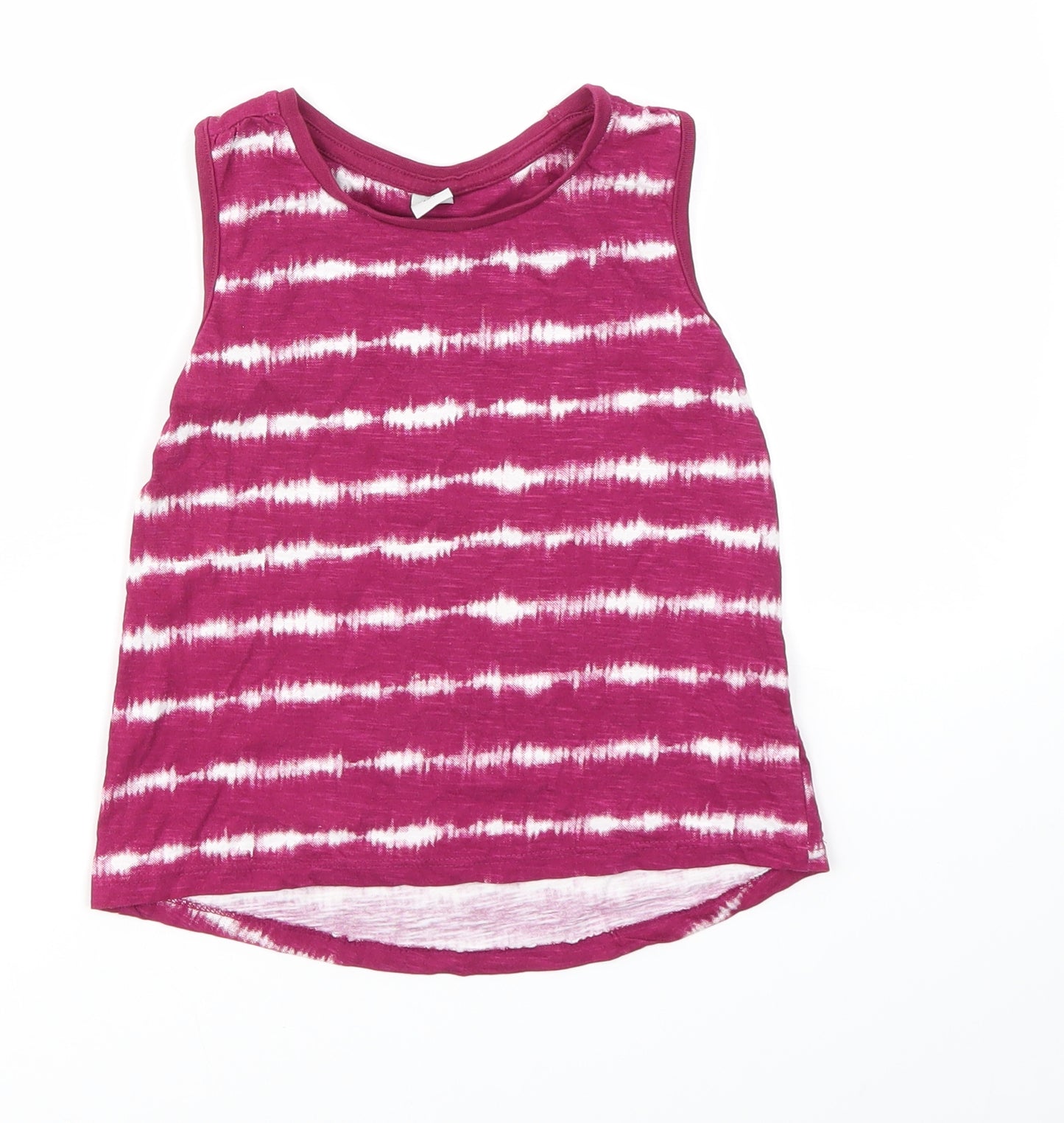 TU Girls Purple Geometric  Basic Polo Size 4-5 Years