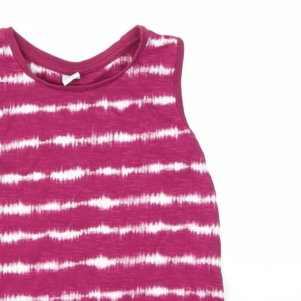 TU Girls Purple Geometric  Basic Polo Size 4-5 Years