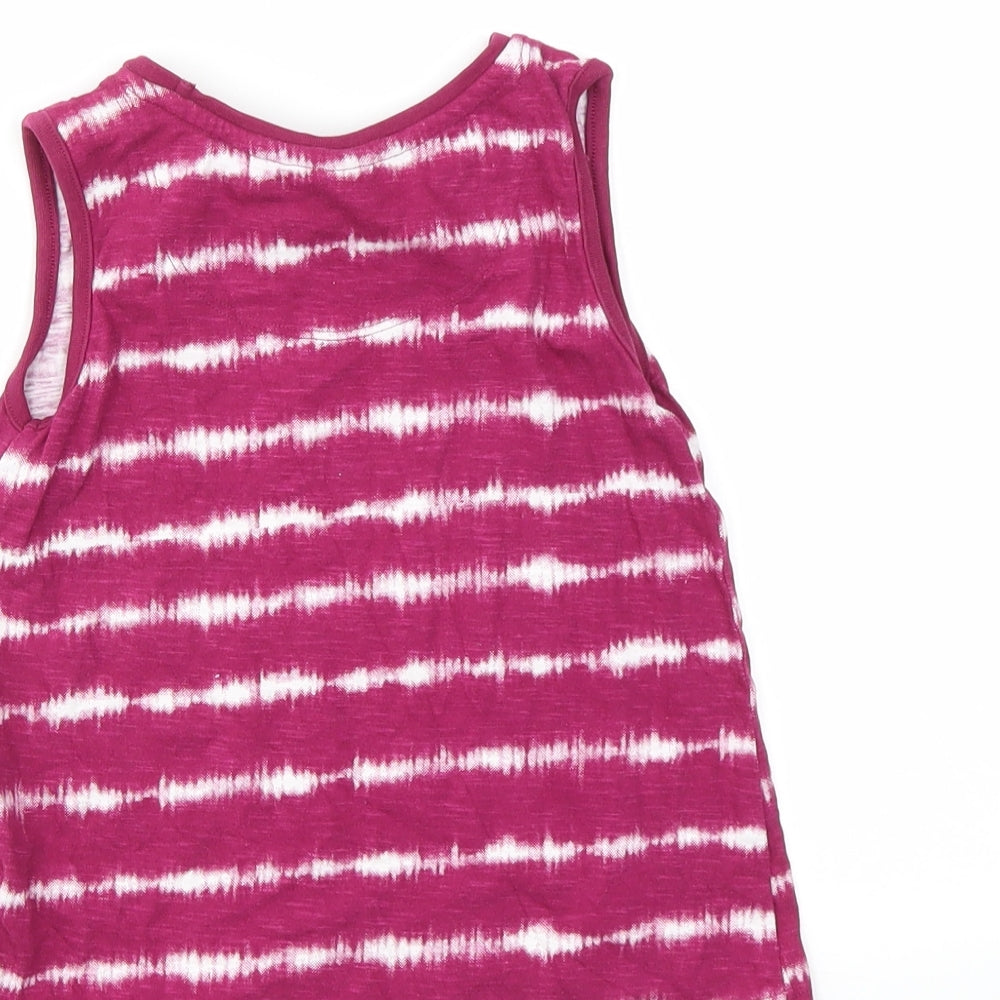 TU Girls Purple Geometric  Basic Polo Size 4-5 Years