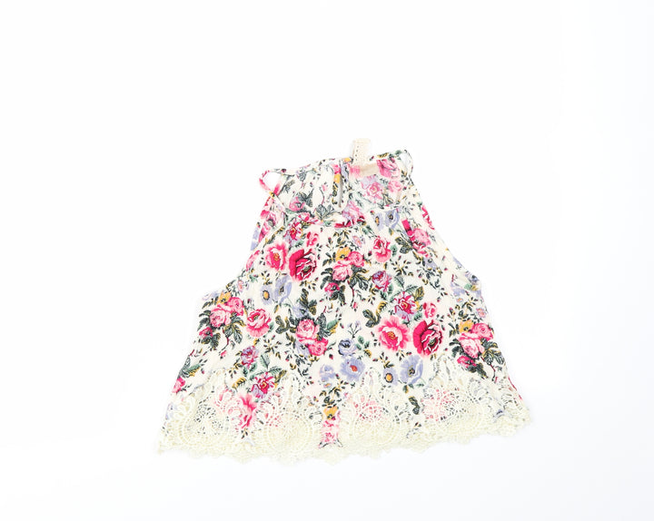 H&M Girls Multicoloured Floral  Basic T-Shirt Size 2 Years