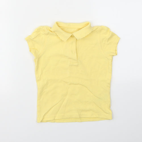 George Girls Yellow   Basic T-Shirt Size 3-4 Years