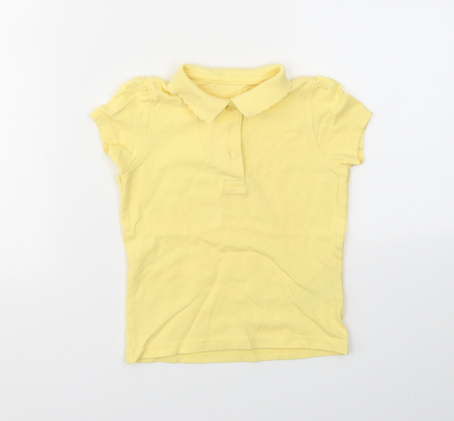 George Girls Yellow   Basic T-Shirt Size 3-4 Years