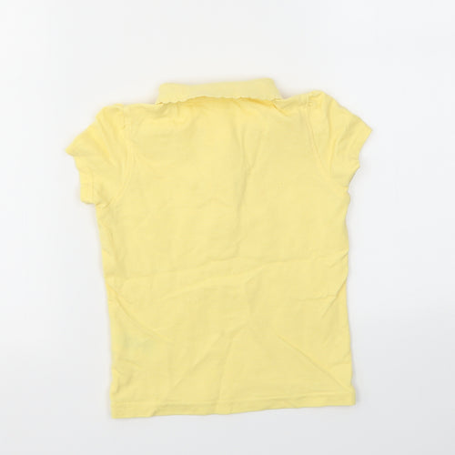 George Girls Yellow   Basic T-Shirt Size 3-4 Years