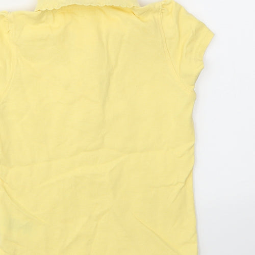 George Girls Yellow   Basic T-Shirt Size 3-4 Years