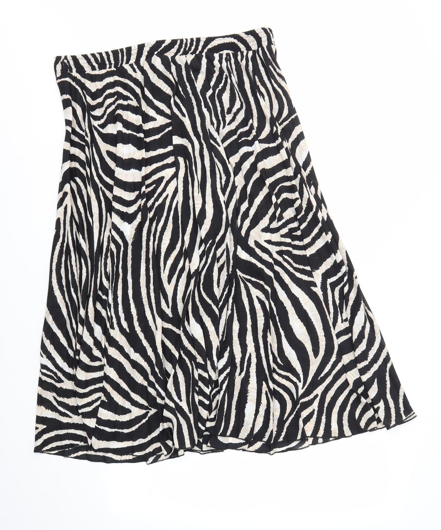 Dorothy Perkins Womens Multicoloured Animal Print  Flare Skirt Size 14  - STRECHY WAISTBAND