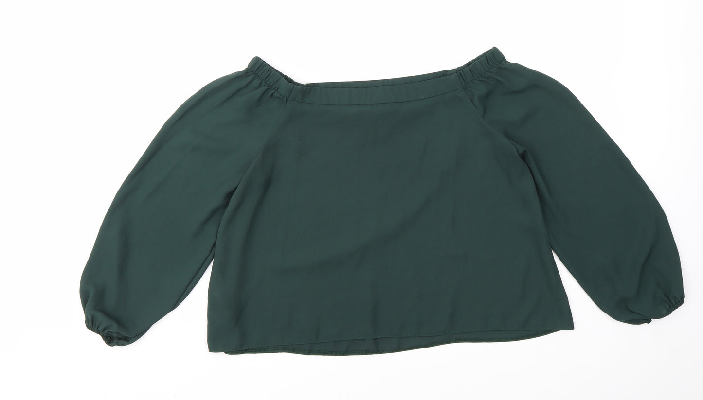 New Look Womens Green   Basic Blouse Size 10