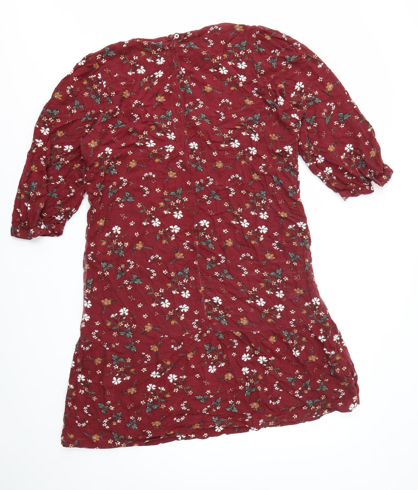 TU Womens Red Floral  Fit & Flare  Size 18