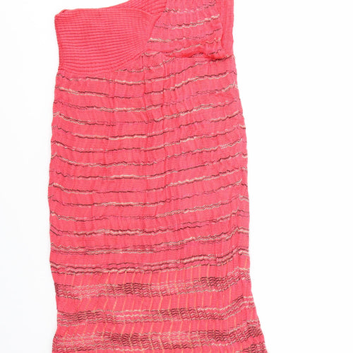 PREWORN  Womens Red Geometric  Fit & Flare  Size 12