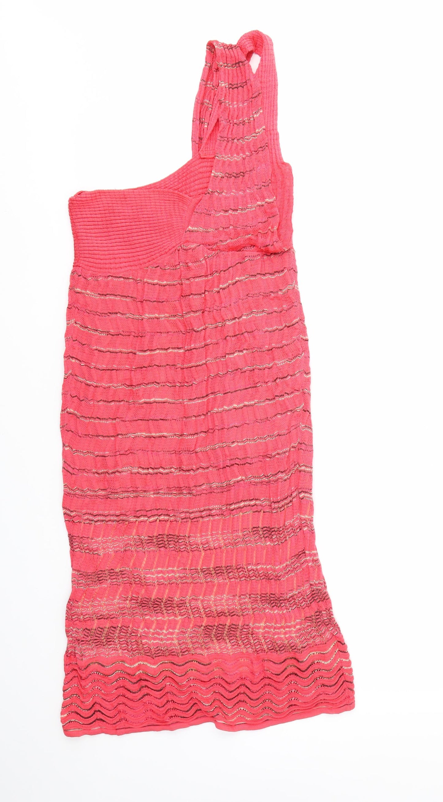 PREWORN  Womens Red Geometric  Fit & Flare  Size 12