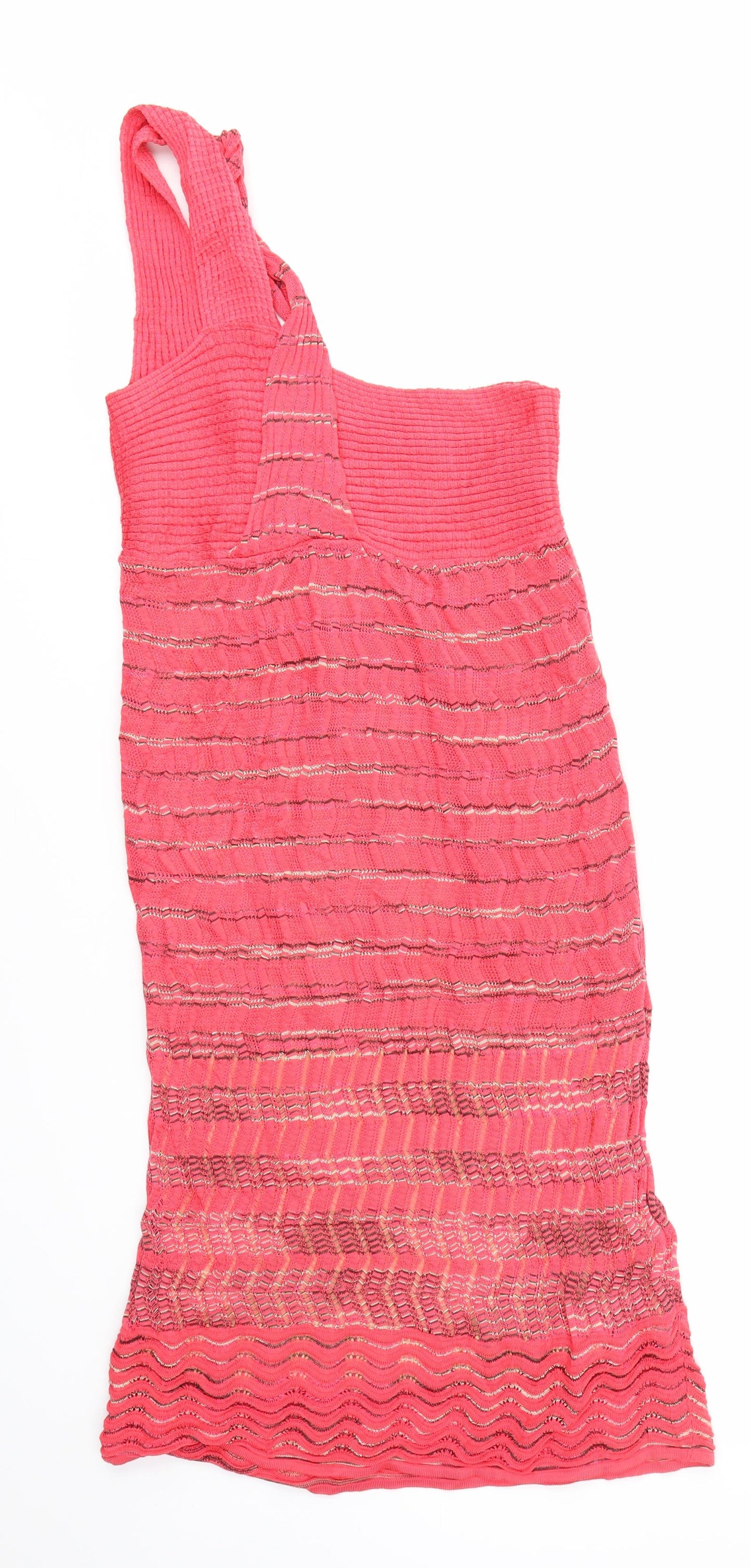 PREWORN  Womens Red Geometric  Fit & Flare  Size 12