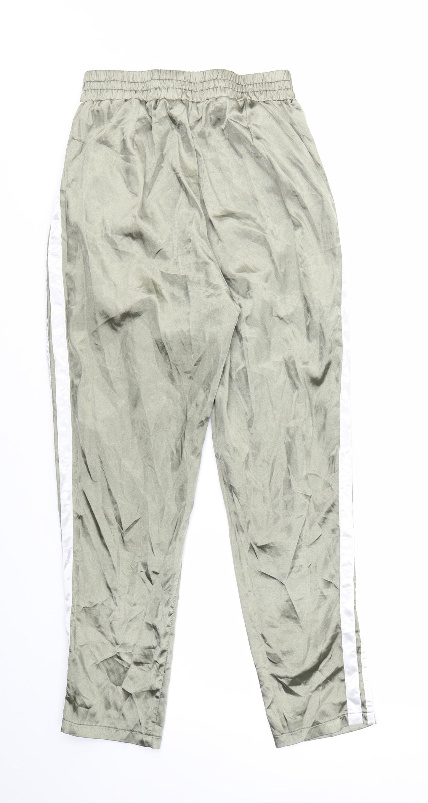 PRETTY LITTLE THING  Womens Green   Trousers  Size 6 L26 in - STRECHY WAISTBAND