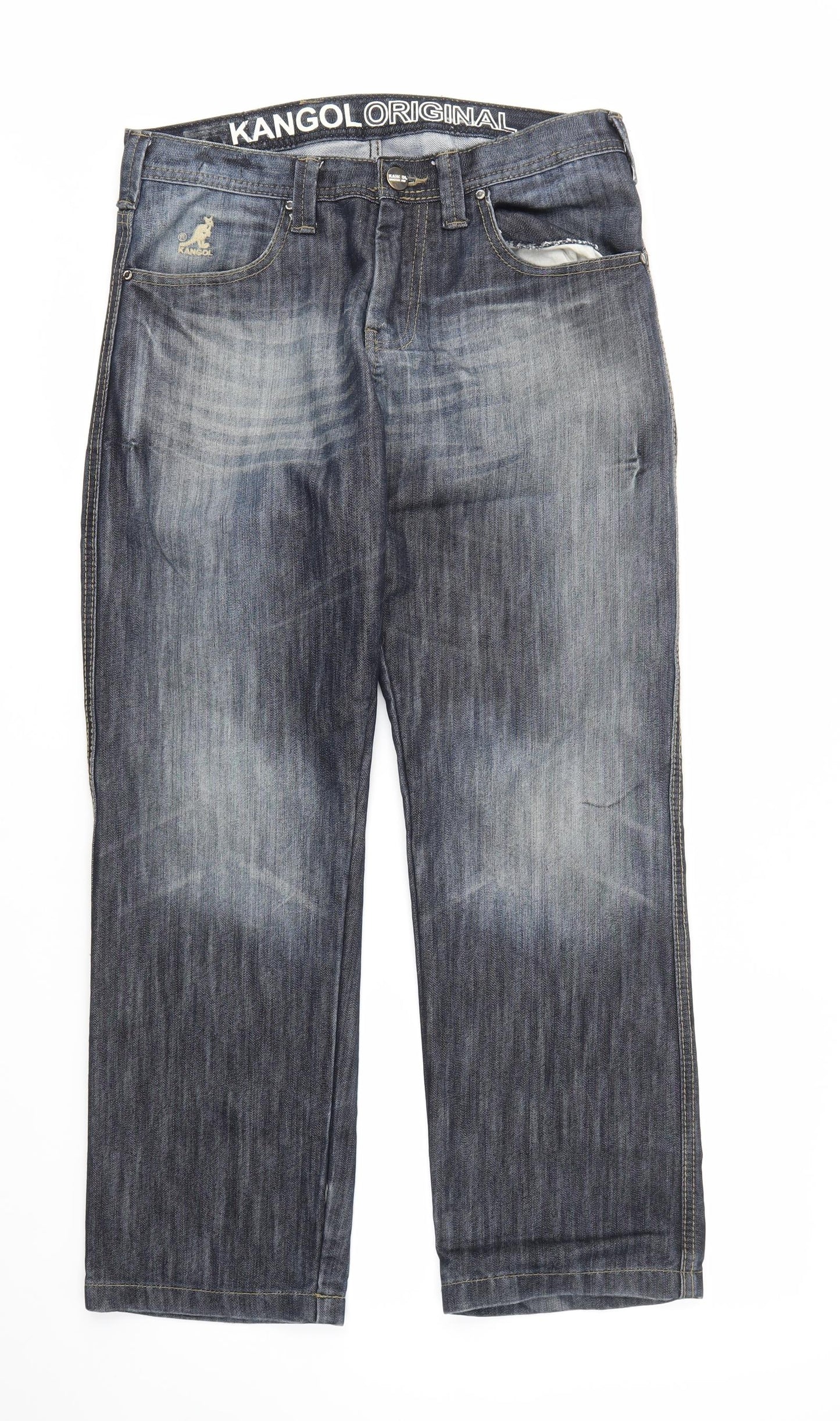 KANGOL ORIGINAL  Mens Blue   Straight Jeans Size 32 L30 in