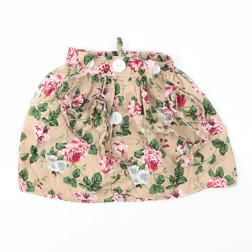 TONG BEIDI Girls Multicoloured Geometric  Flare Skirt Size 12 Months