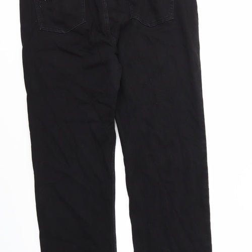 M&S Womens Black   Straight Jeans Size 18 L30 in