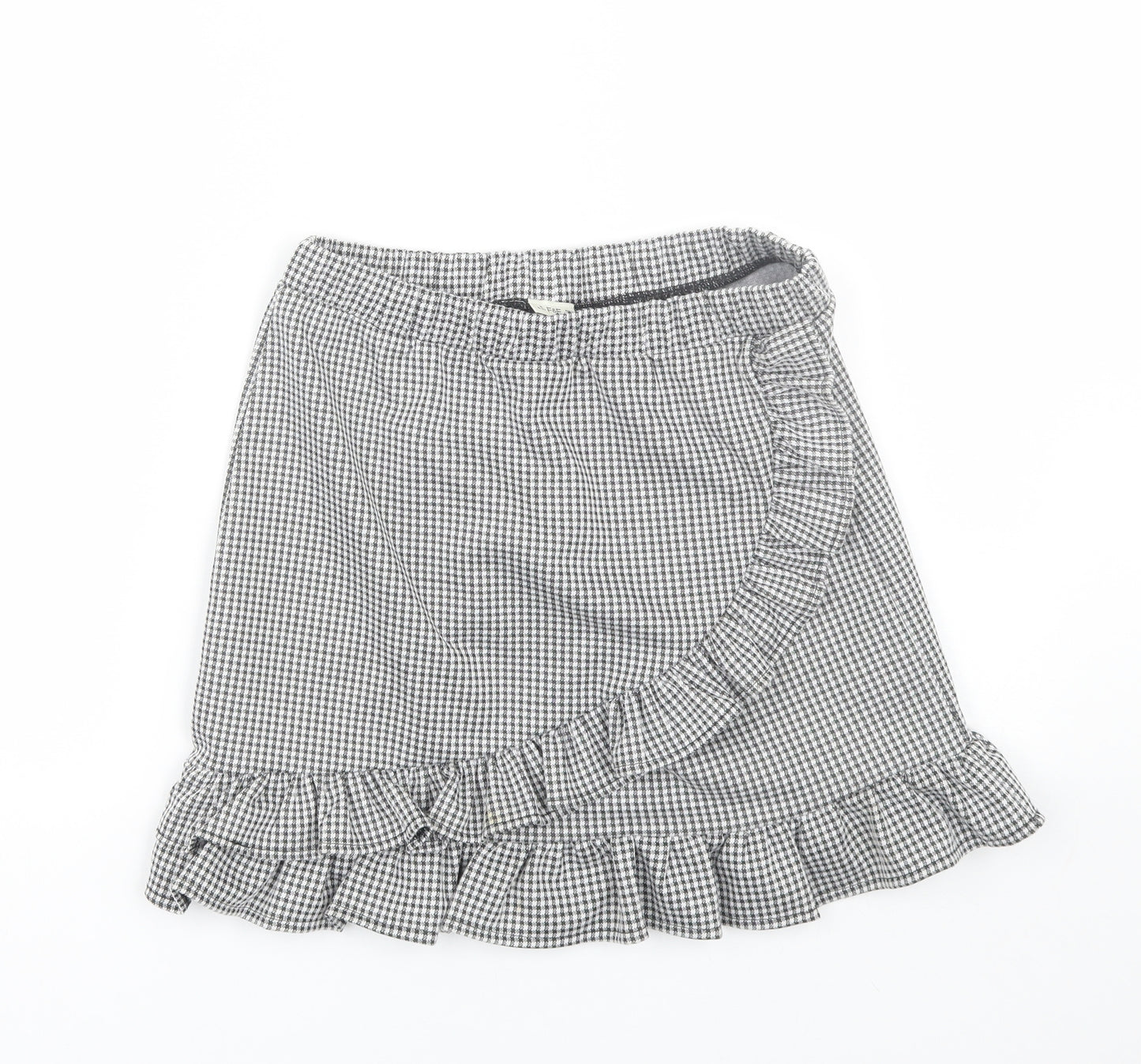F&F Girls Black Check  Mini Skirt Size 13-14 Years