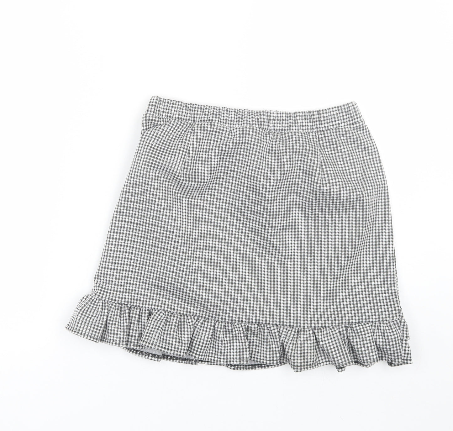 F&F Girls Black Check  Mini Skirt Size 13-14 Years