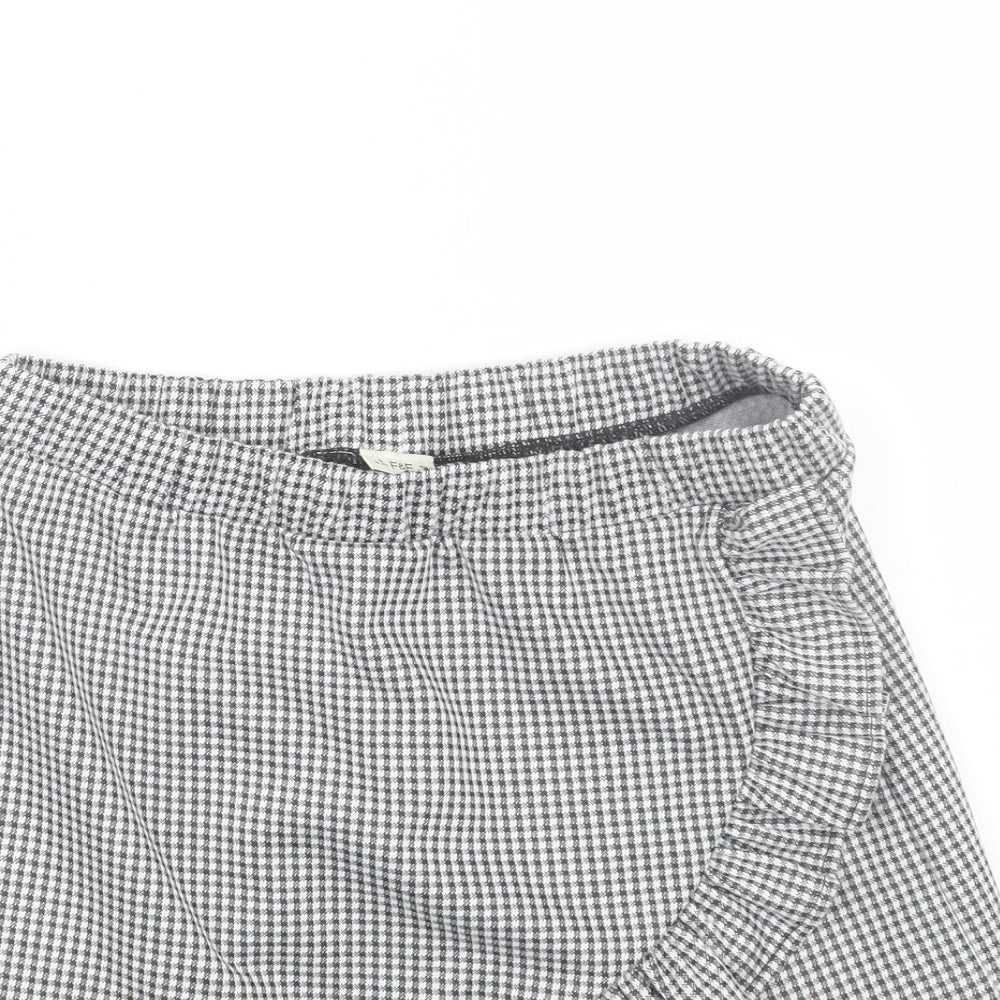 F&F Girls Black Check  Mini Skirt Size 13-14 Years