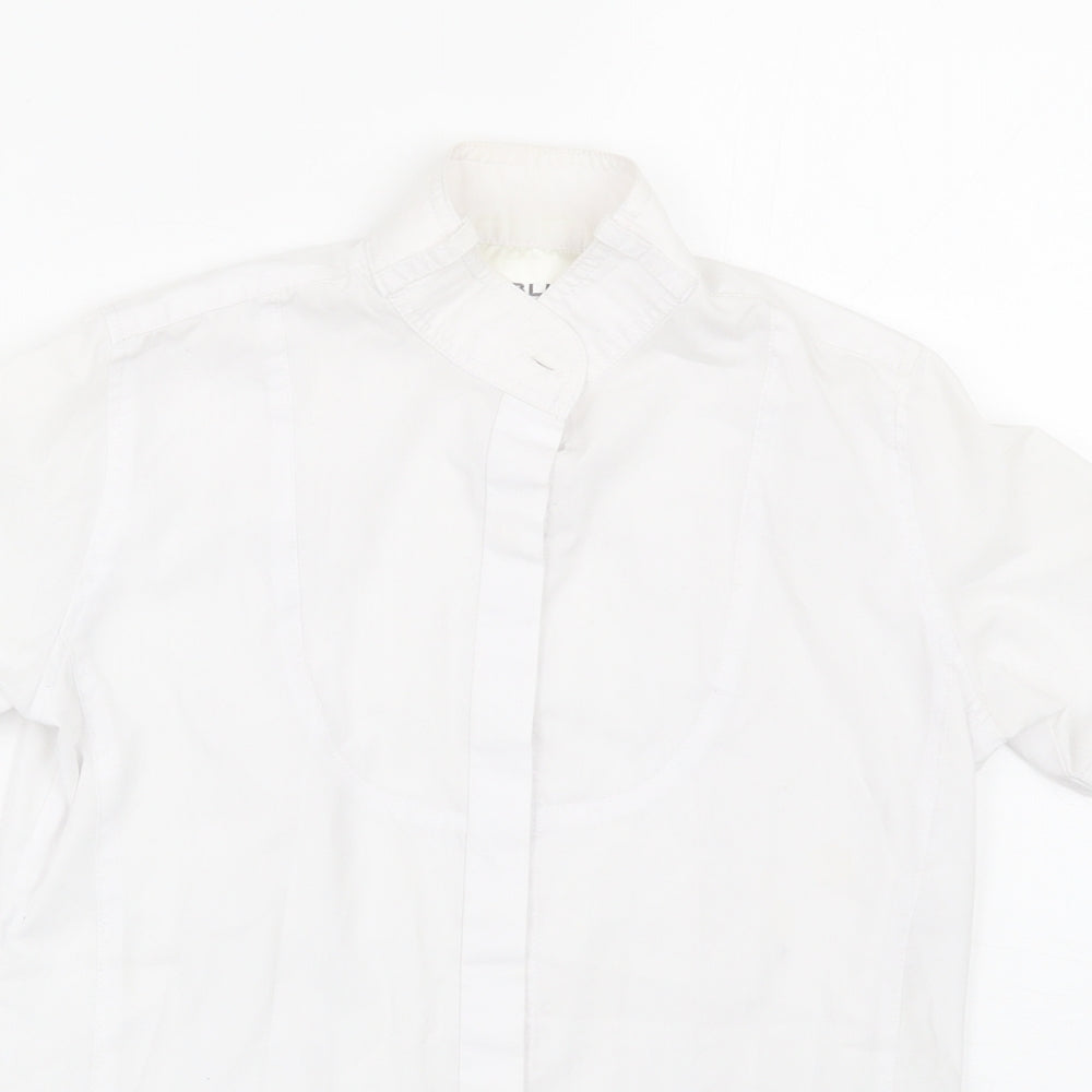 Dublin Womens White   Basic Button-Up Size 10
