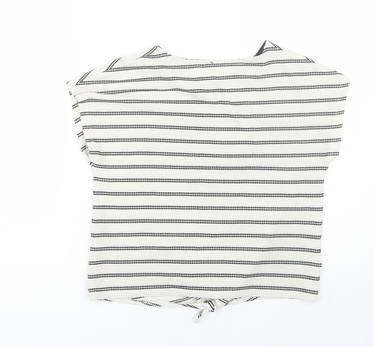 TU Girls Beige Striped  Basic Tank Size 13 Years