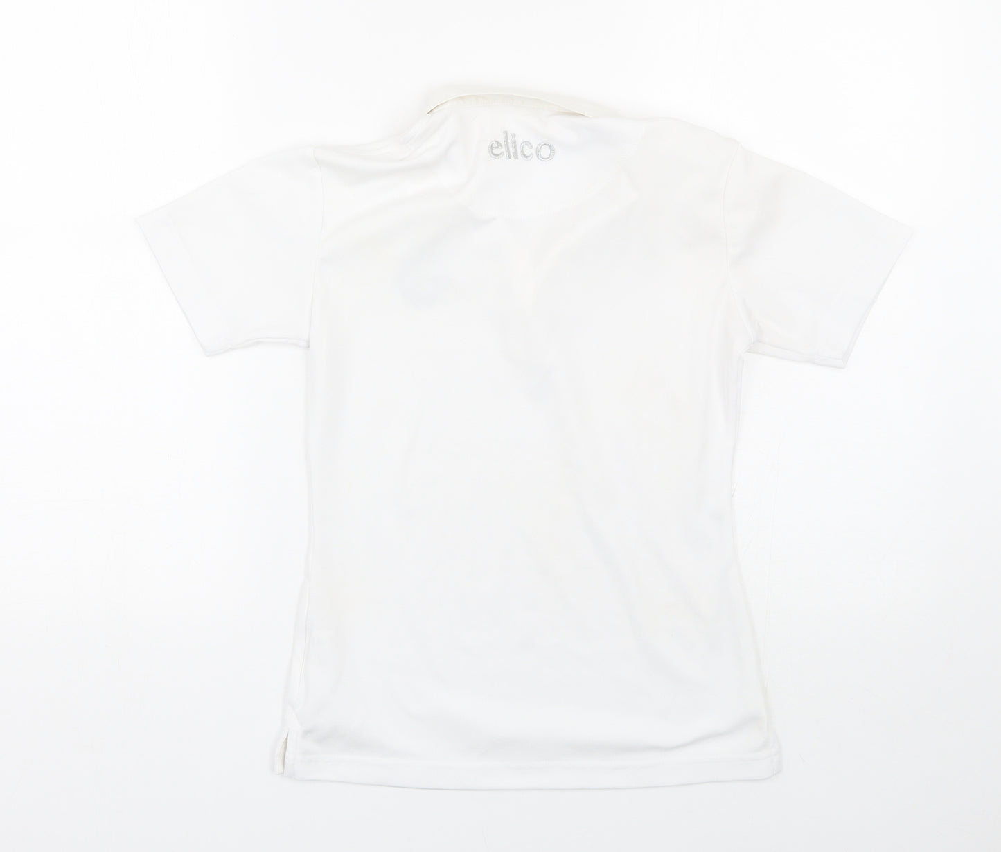 Elico Girls White   Basic Polo Size 9-10 Years