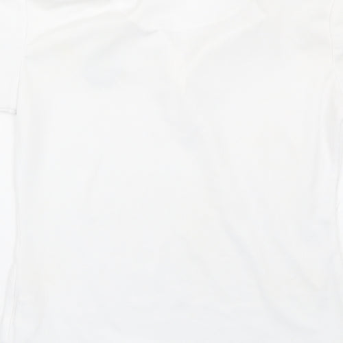 Elico Girls White   Basic Polo Size 9-10 Years