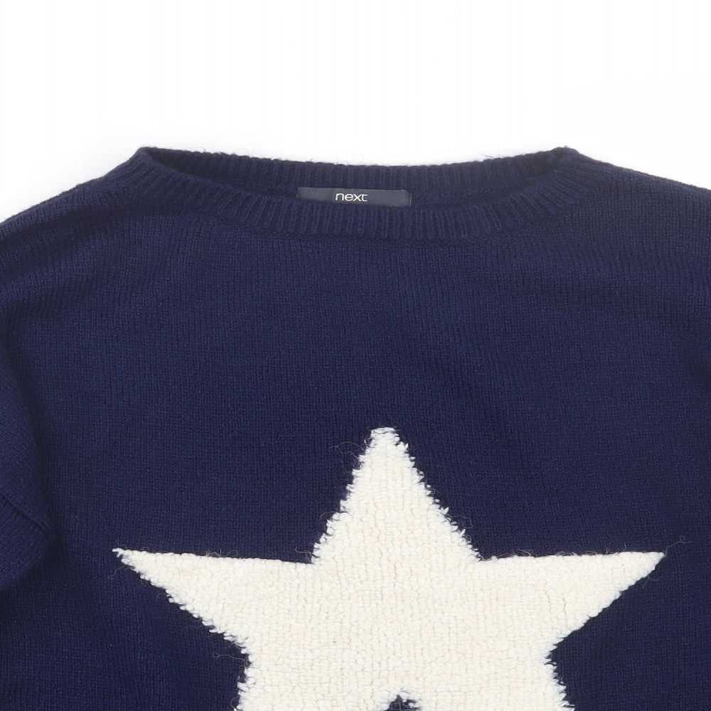 NEXT Womens Blue Striped  Pullover Jumper Size 16