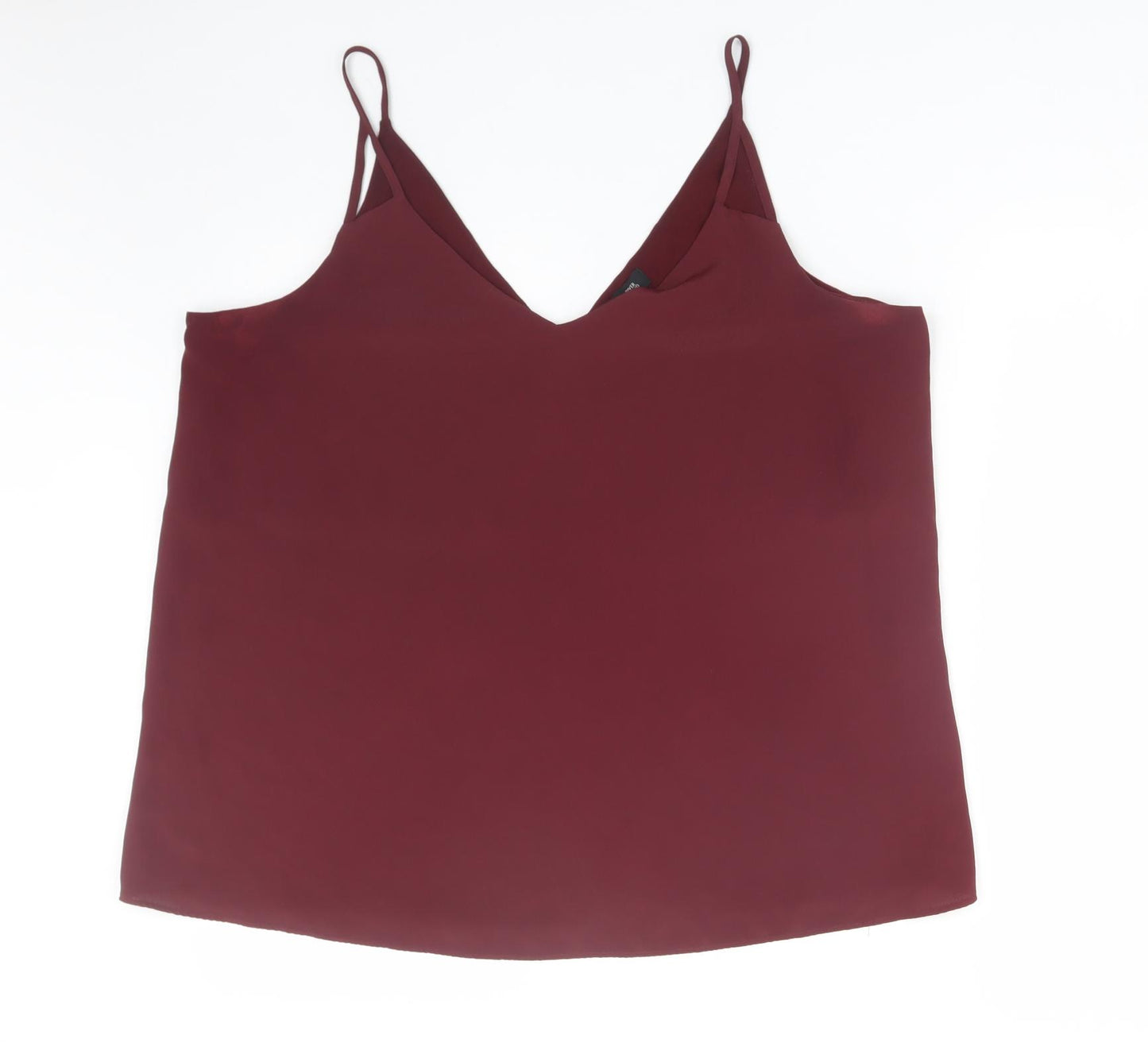 River Island Womens Red   Basic Tank Size 18