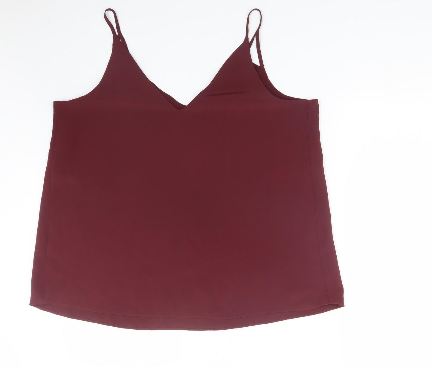 River Island Womens Red   Basic Tank Size 18