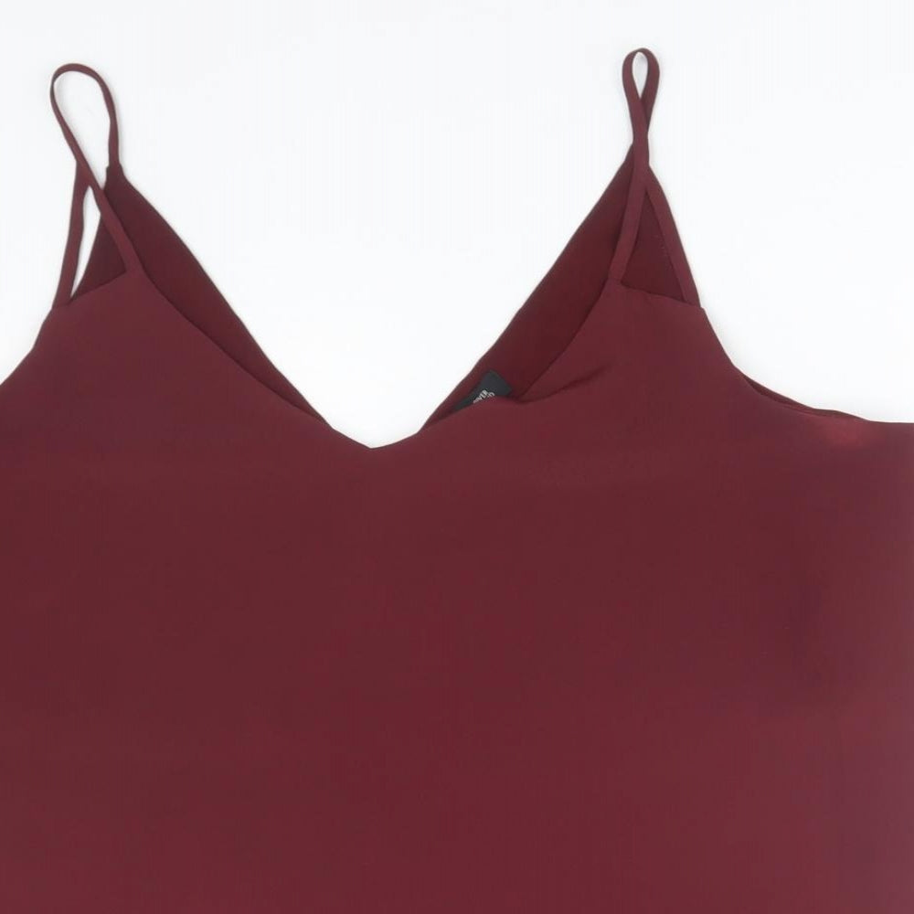 River Island Womens Red   Basic Tank Size 18