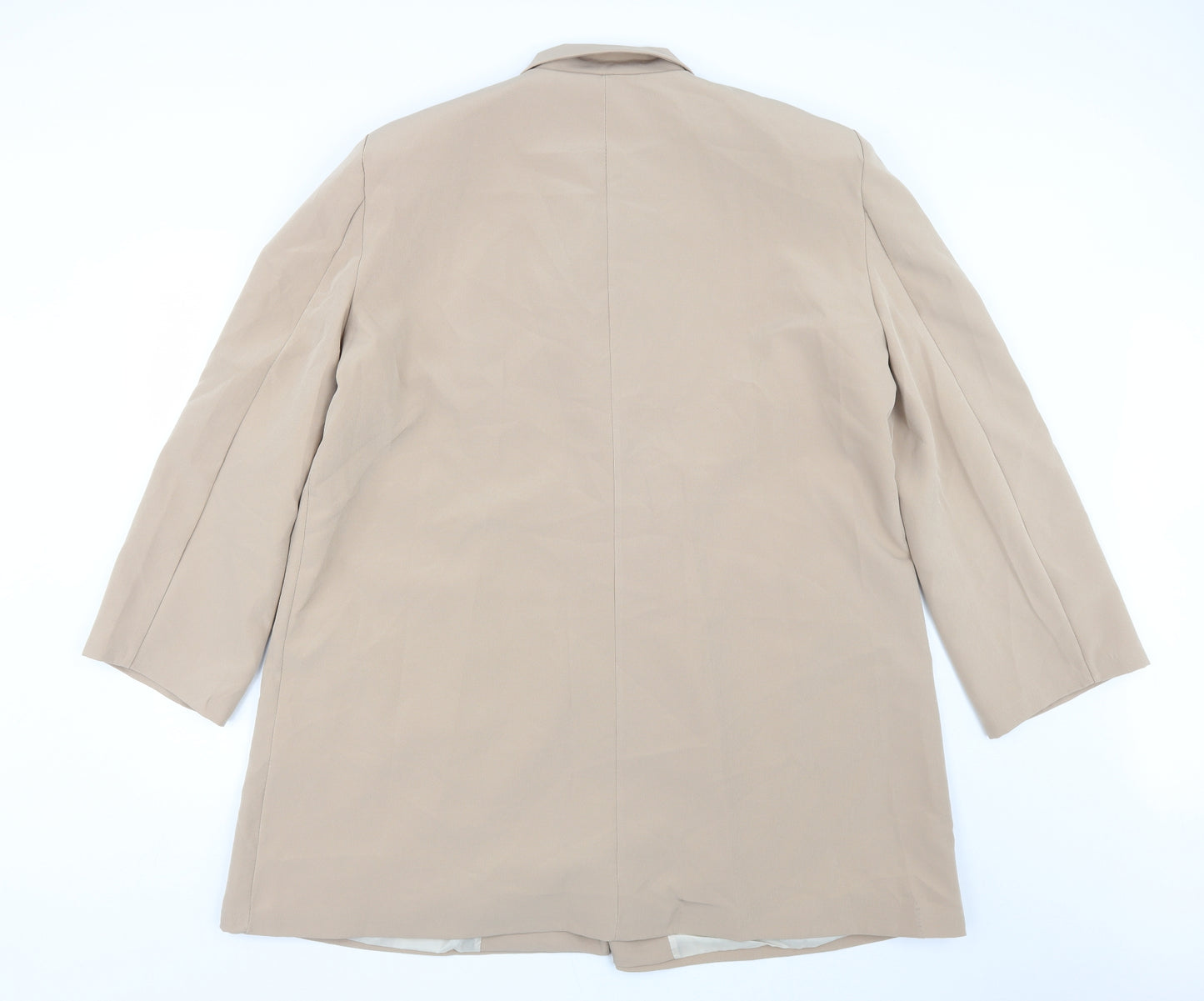 Boohoo Womens Brown   Trench Coat Coat Size 24