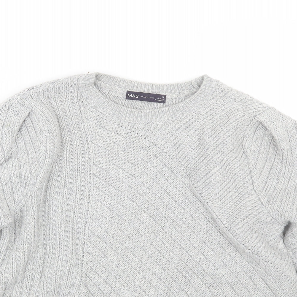 M&S Womens Grey   Pullover Jumper Size 14