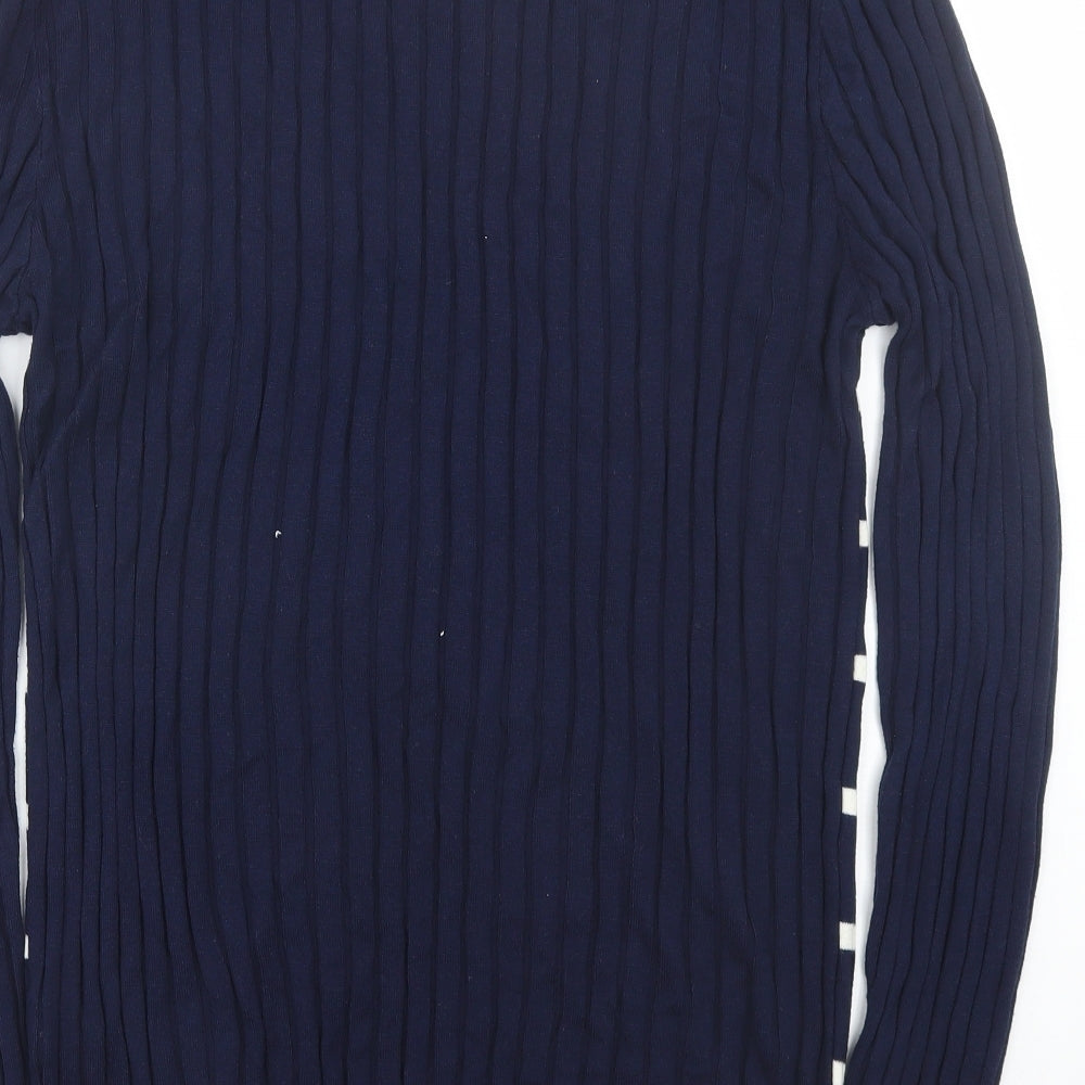 River Island Womens Blue Striped  Pullover Jumper Size XL