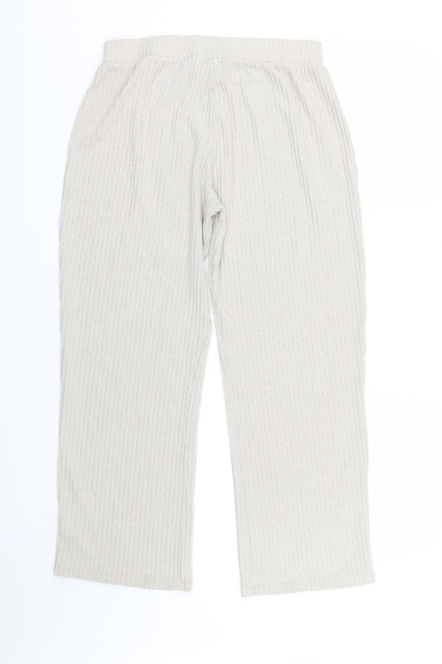 Jeff & co Womens Beige Striped  Cami Lounge Pants Size 12