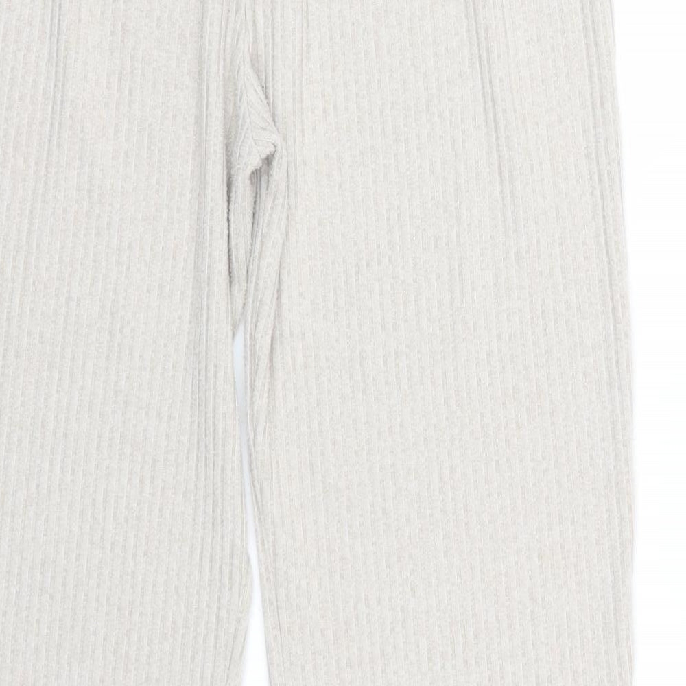 Jeff & co Womens Beige Striped  Cami Lounge Pants Size 12