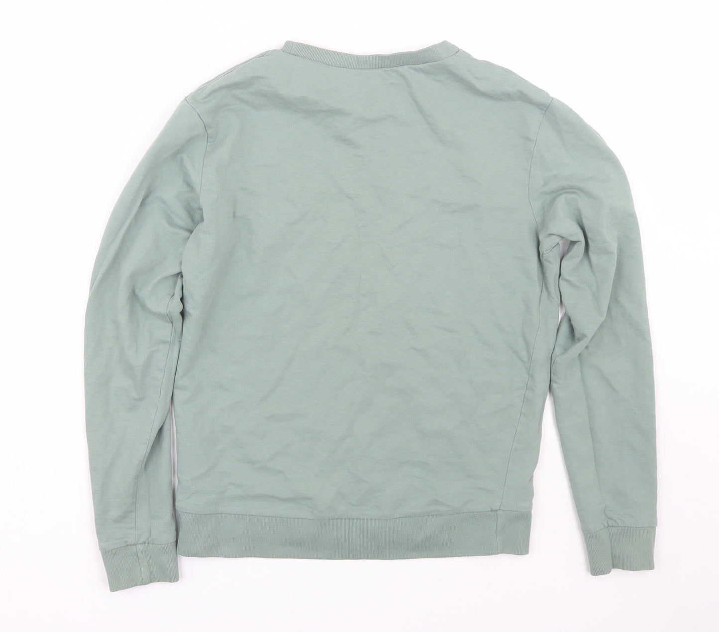 H&M Womens Green   Pullover Sweatshirt Size S