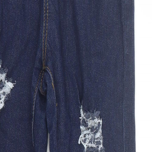 Boohoo Womens Blue  Denim Skinny Jeans Size 8 L26 in