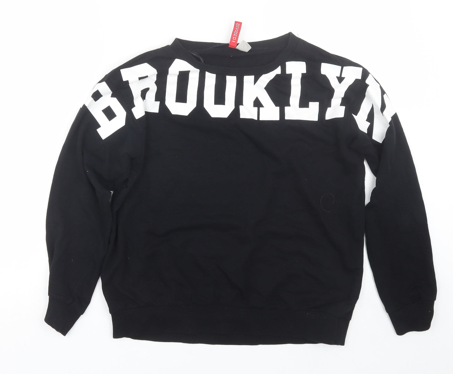 H&M Womens Black   Pullover Sweatshirt Size XS