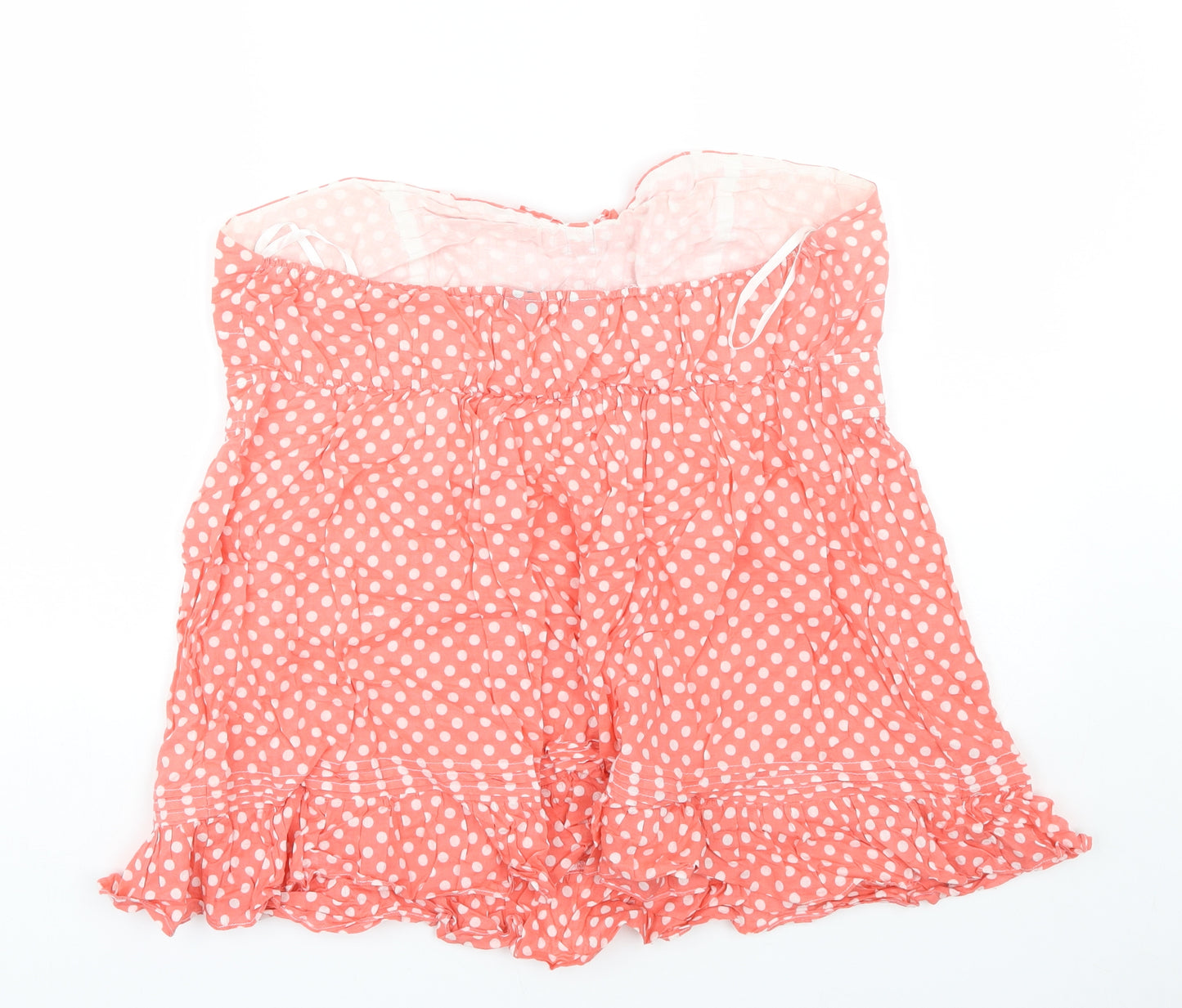 New Look Womens Pink Polka Dot  Wrap T-Shirt Size 20
