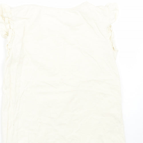TU Girls Beige   Basic T-Shirt Size 10 Years