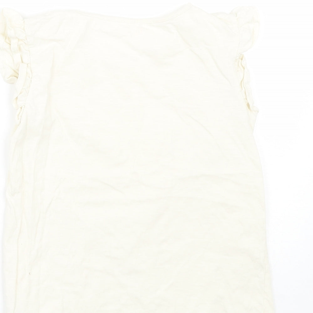 TU Girls Beige   Basic T-Shirt Size 10 Years