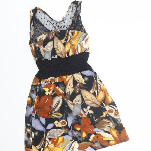 Cutie Womens Multicoloured Floral  Tank Dress  Size S