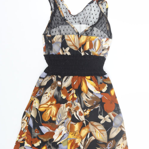 Cutie Womens Multicoloured Floral  Tank Dress  Size S